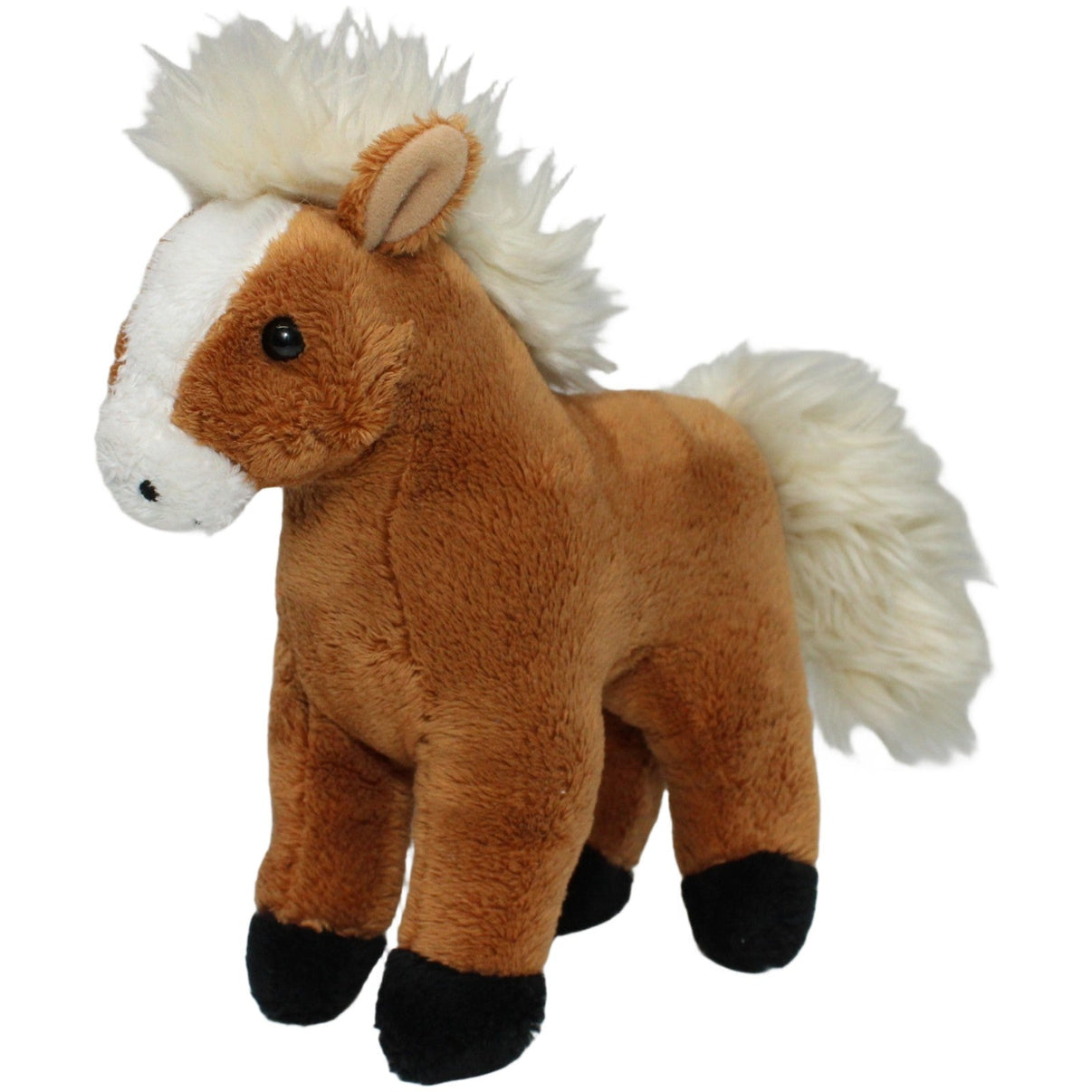 123000021993 Unbekannt Süßes braunes Pferd, stehend Kuscheltier Kumpel Leo 25cm Beige Braun
