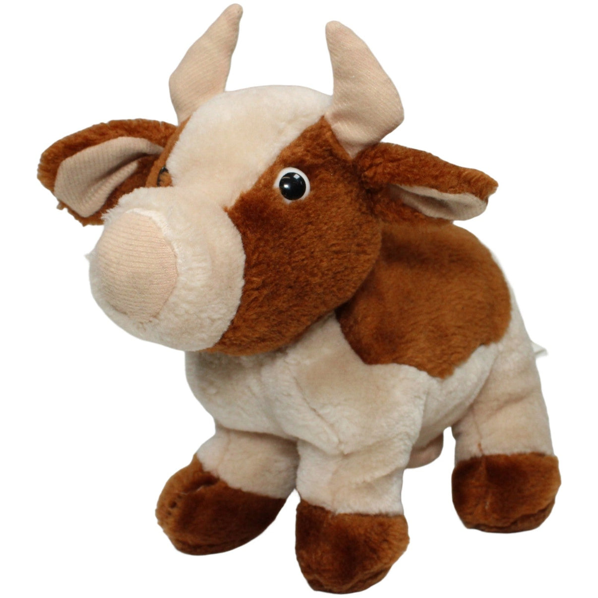 123000021995 Seneca Braune gefleckte Kuh Kuscheltier Kumpel Leo 25cm _Vintage_ Beige