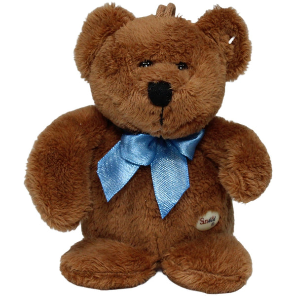 Mini Teddy mit blauer Schleife