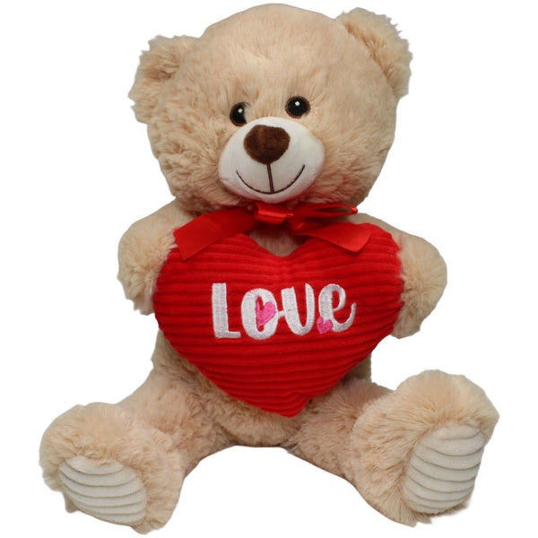 Action, XL Schlenker Teddy mit Cord-Herz "Love"