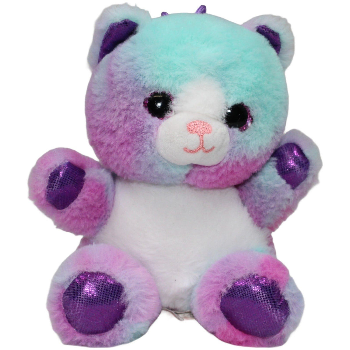123000022034 Morgenroth Süße Katze mit Glitzerpfoten, sitzend Kuscheltier Kumpel Leo 15cm Blau ebay - stofftiere