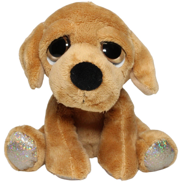 Hund Maggie mit Glitzer-Pfoten