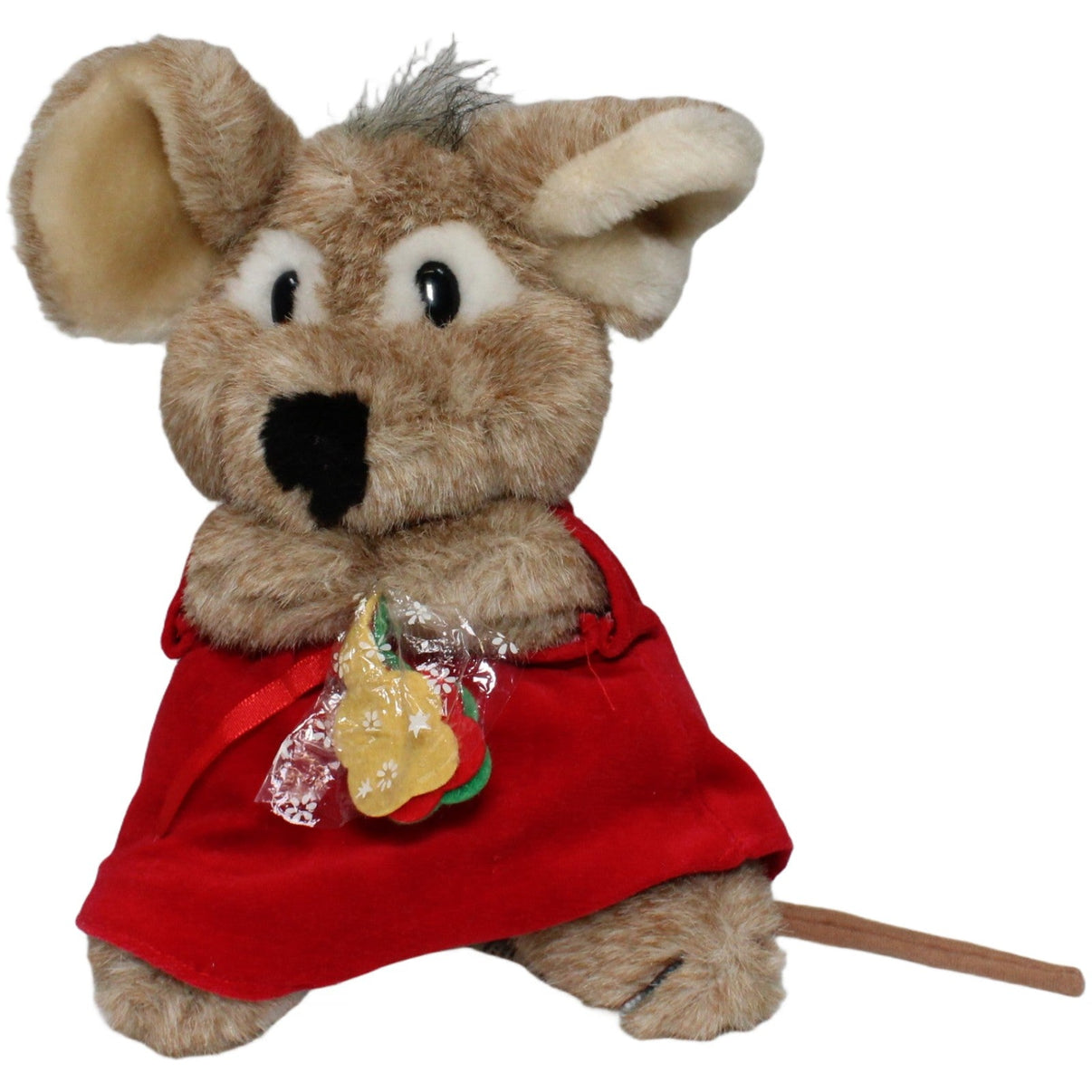 123000022048 H. Schneider Süße Maus mit Blumenstrauß Kuscheltier Kumpel Leo 24cm Braun ebay - stofftiere