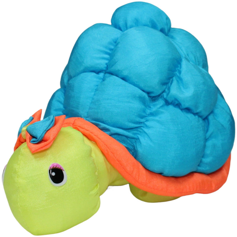 Süße knautschige Schildkröte mit blauem Panzer