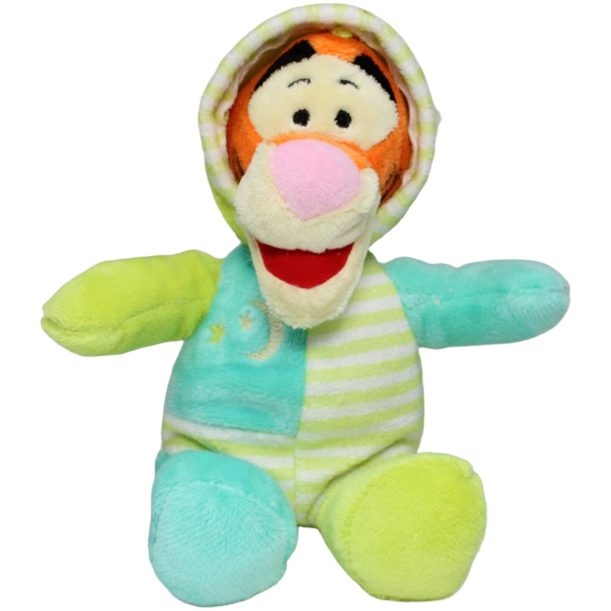123000022105 Nicotoy Tigger im Onsie aus Disney Winnie Puuh, sitzend Kuscheltier Kumpel Leo 22cm Blau Charakter