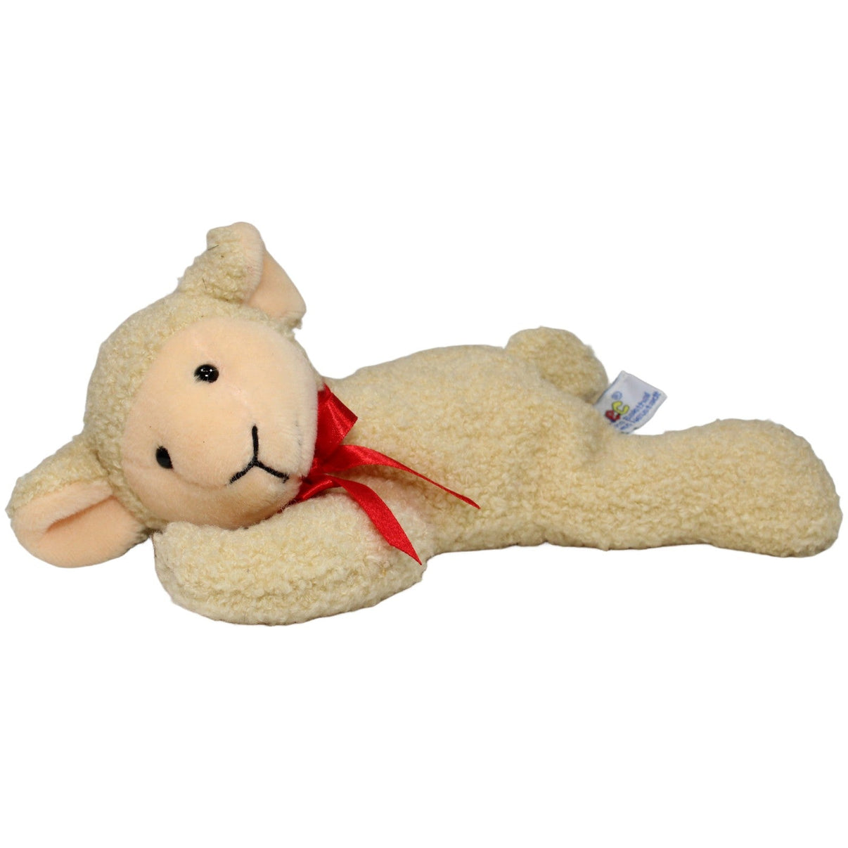 123000022130 Heunec Süßes liegendes Lamm mit Schleife Kuscheltier Kumpel Leo 24cm Beige ebay - stofftiere