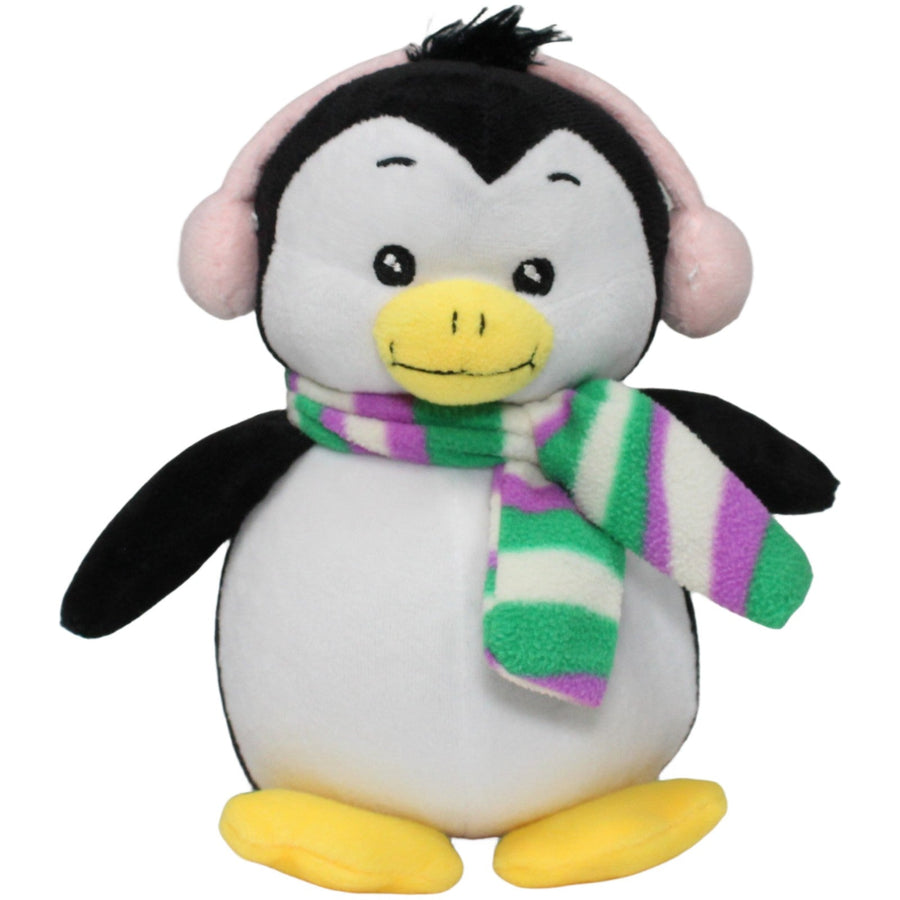 Pinguin mit Ohrenwärmer und Schal