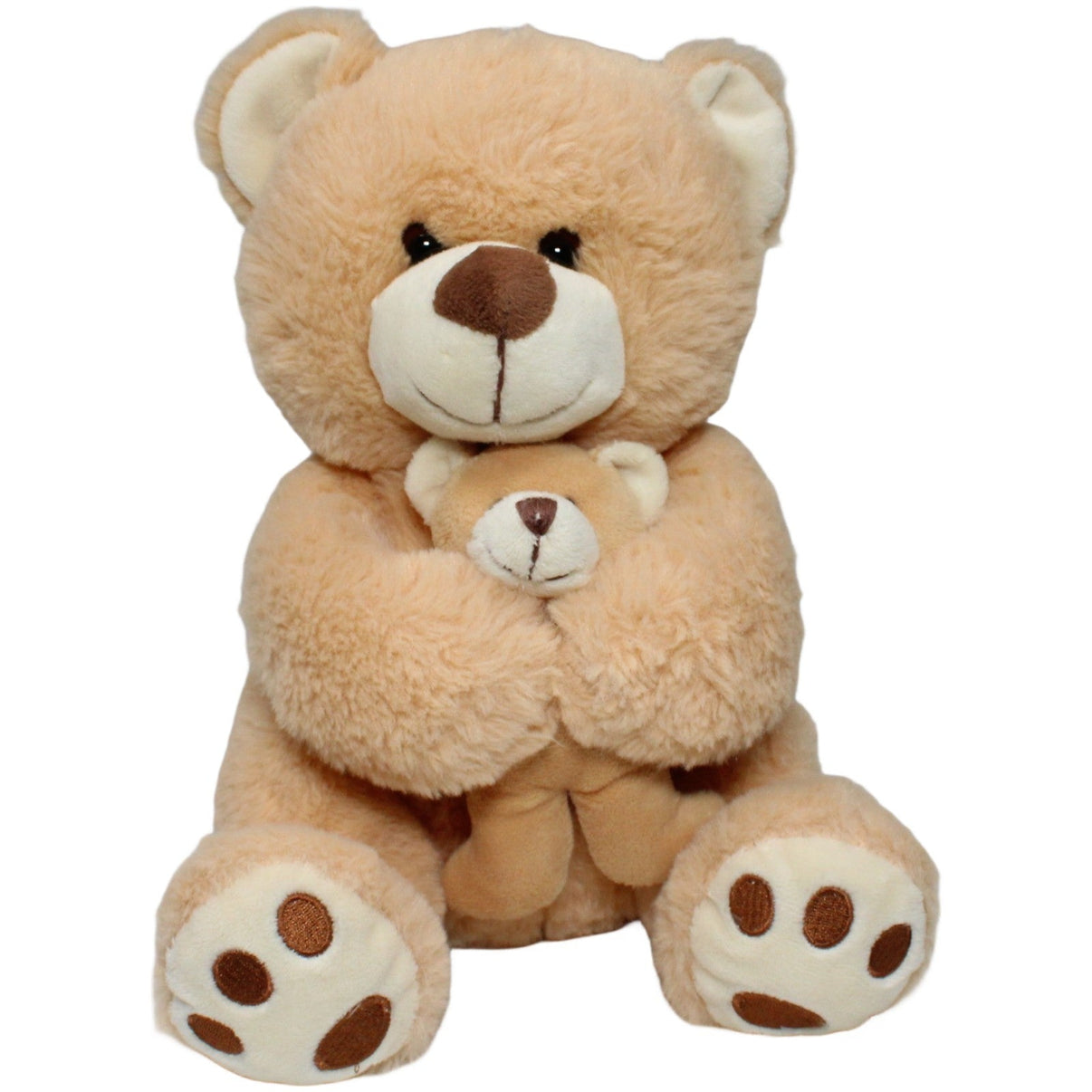 123000022224 Heunec Teddybär mit Baby Kuscheltier Kumpel Leo 27cm Beige ebay - 20 - stofftiere