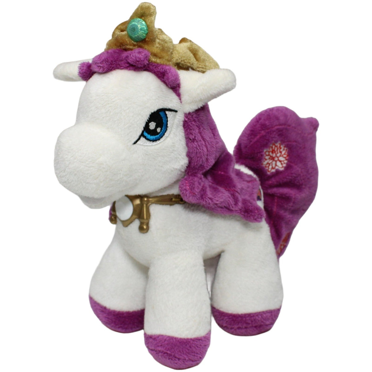 123000022233 Simba Filly Pony, weiß - lila Kuscheltier Kumpel Leo 20cm ebay - stofftiere Gebraucht