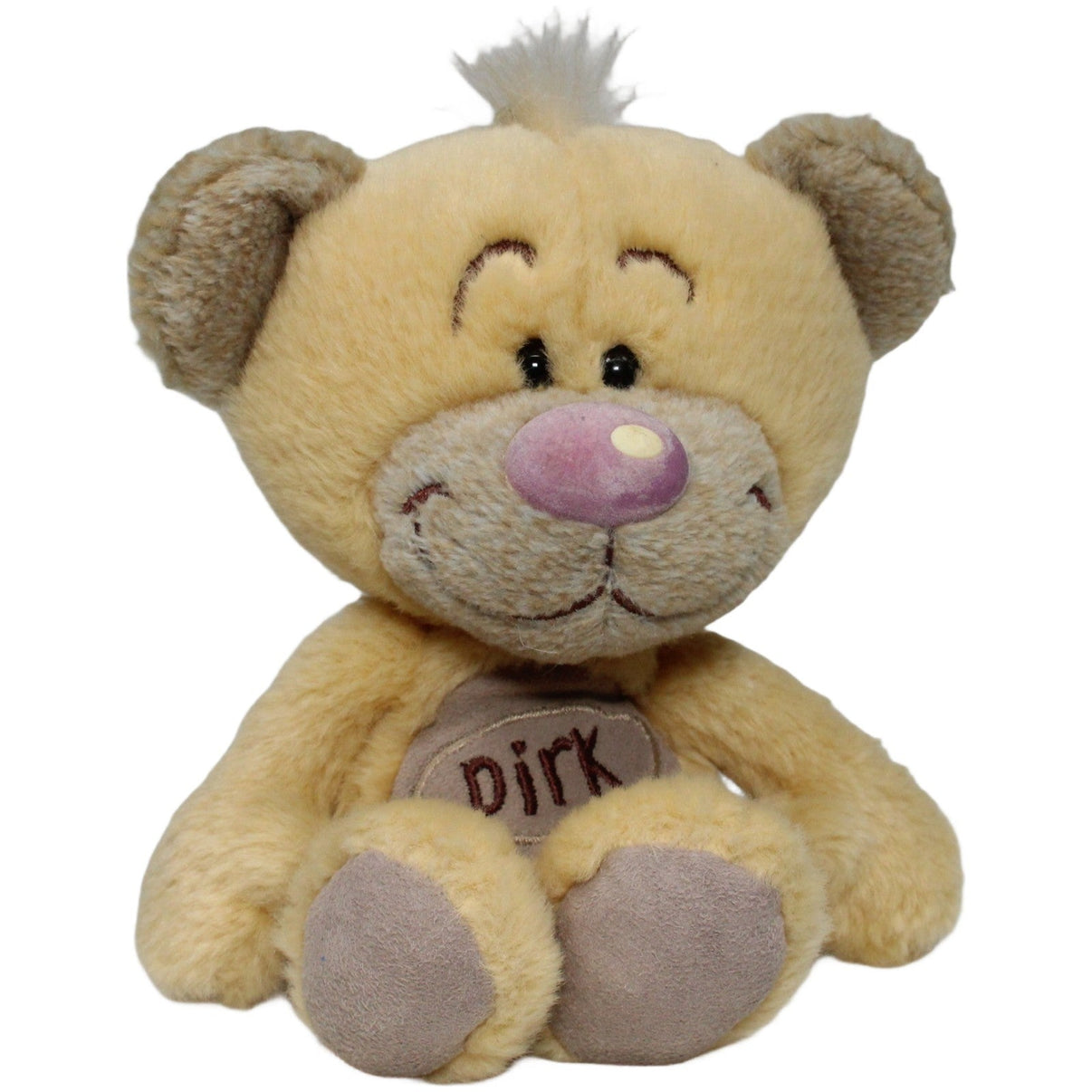 123000022234 Depesche Pimboli mit Namen "Dirk" Kuscheltier Kumpel Leo 22cm _Vintage_ Beige