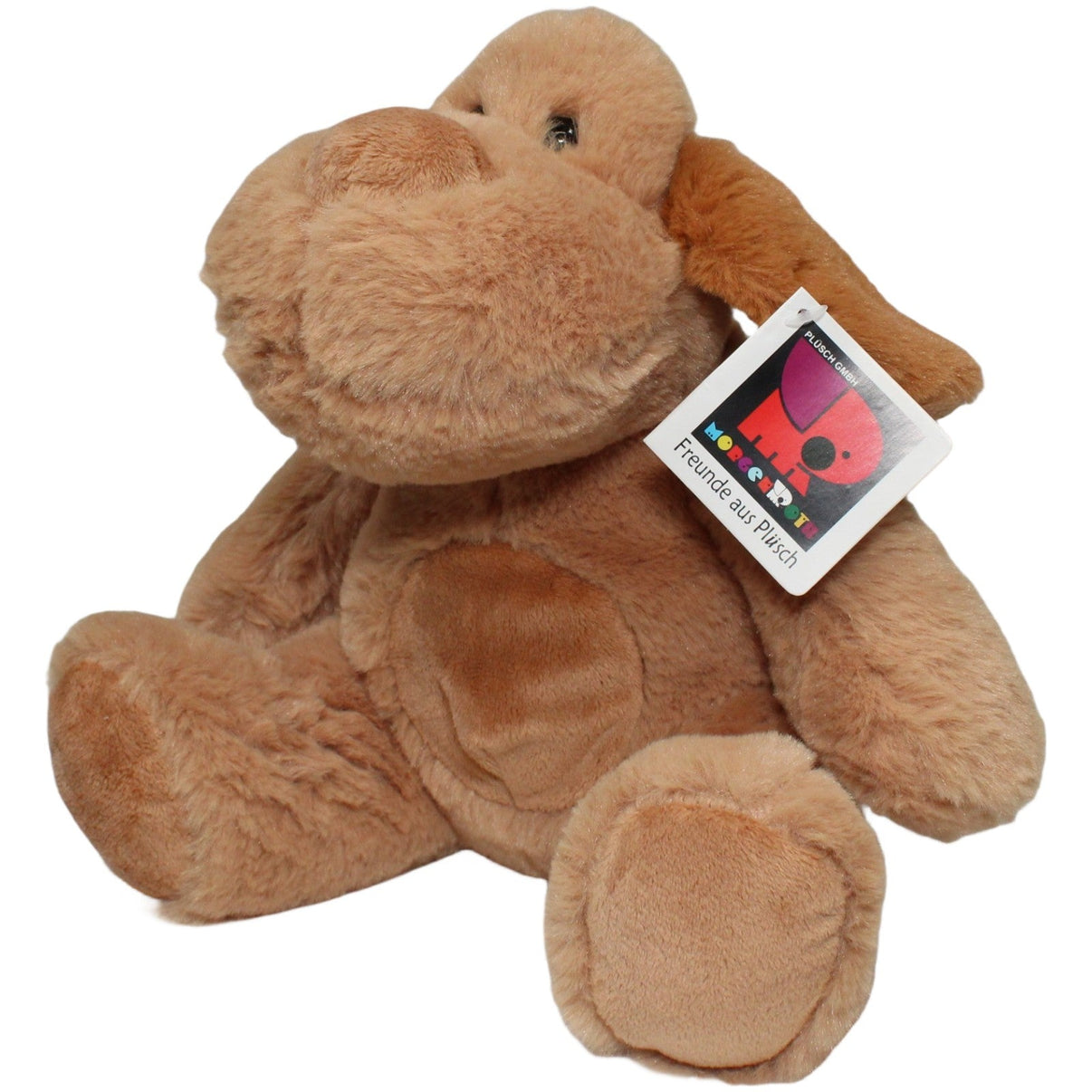 123000022242 Morgenroth Großer Hund braun, sitzend Kuscheltier Kumpel Leo 25cm Beige Braun
