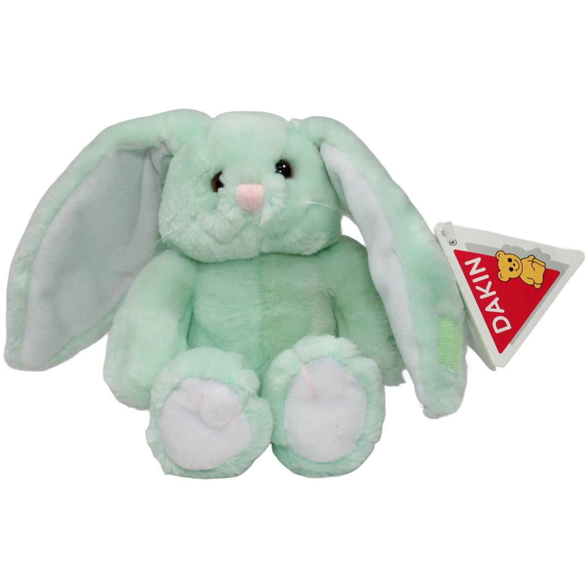 123000022303 R. Dakin Türkiser Hase Bunny Bunch mit Klett - Ohren Kuscheltier Kumpel Leo 1994 23cm _Vintage_