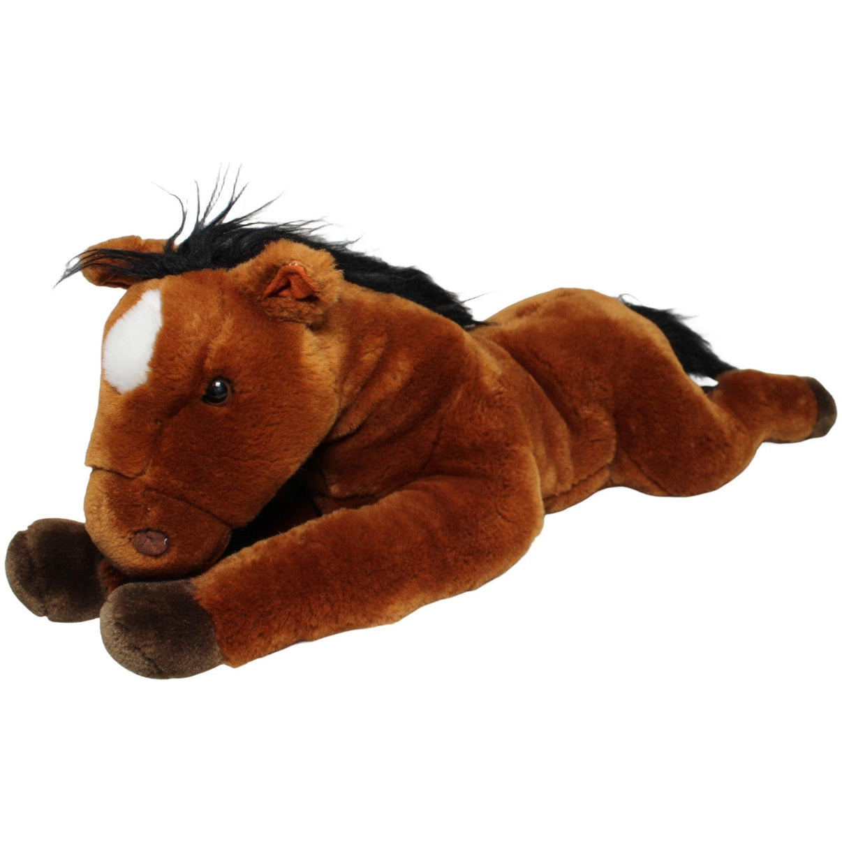 123000022334 Uni - Toys LEOSCO, liegendes braunes XL Pferd mit schwarzer Mähne Kuscheltier Kumpel Leo 50cm Braun ebay - 20 - stofftiere