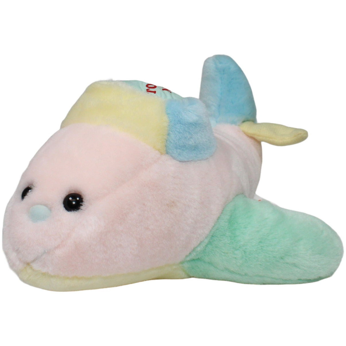 123000022346 Baby Club Pastellfarbenes Flugzeug mit Nase Plüschfigur Kumpel Leo 26cm _Vintage_ Baby Club
