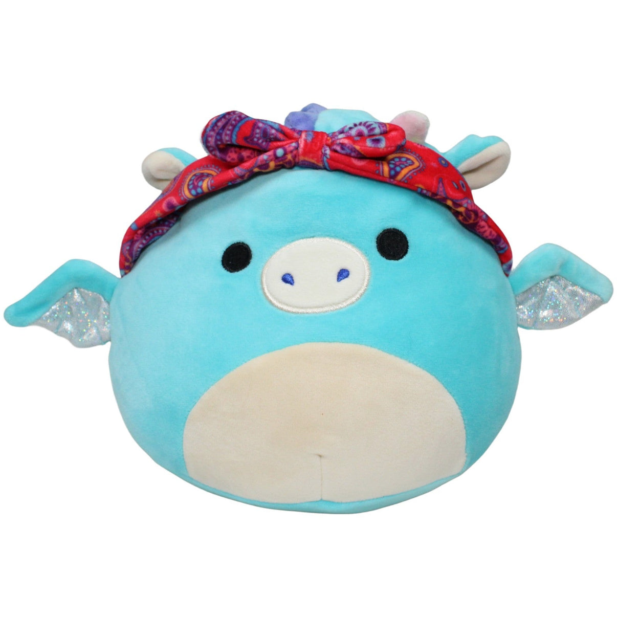 123000022353 Kellytoy Squishmallows, Tatiana der Drache Kuscheltier Kumpel Leo 22cm Beige Blau