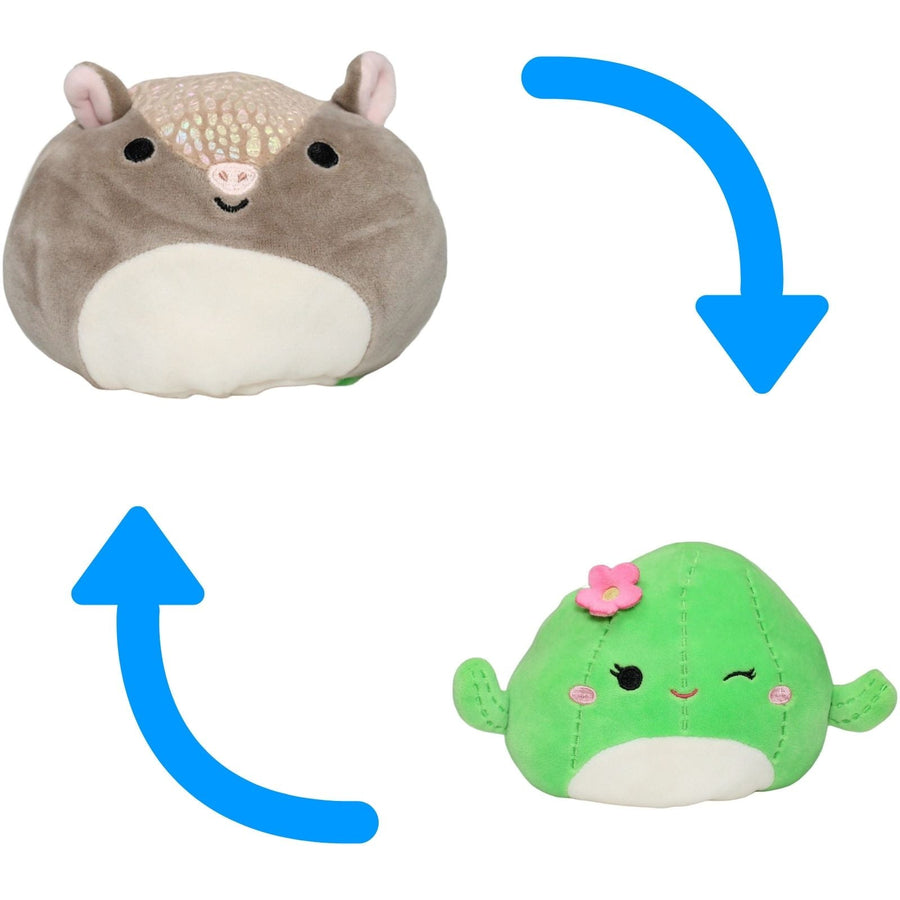 Squishmallows, Flip a Mallows™ Gürteltier Thompson & Kaktus Maritza