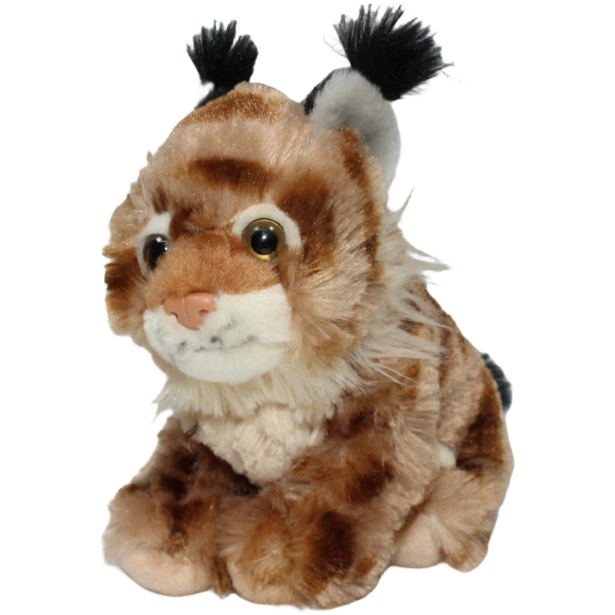 123000022392 Wild Republic Schöner kleiner Luchs, sitzend Kuscheltier Kumpel Leo 15cm Beige Braun
