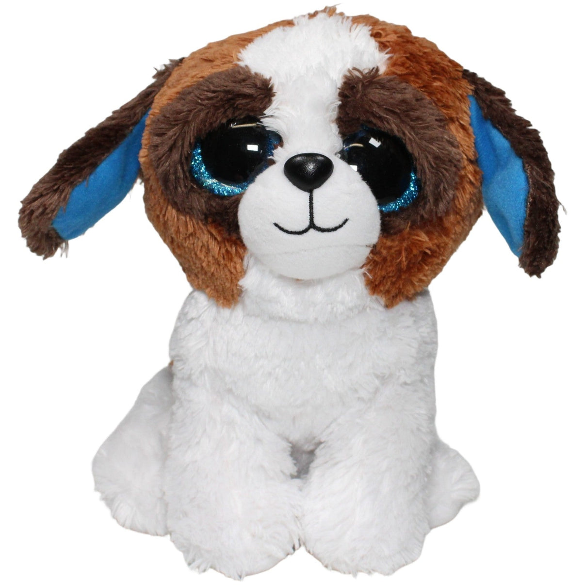 123000022421 TY Beanie Boos, Hund Duke Kuscheltier Kumpel Leo 21cm Blau Braun