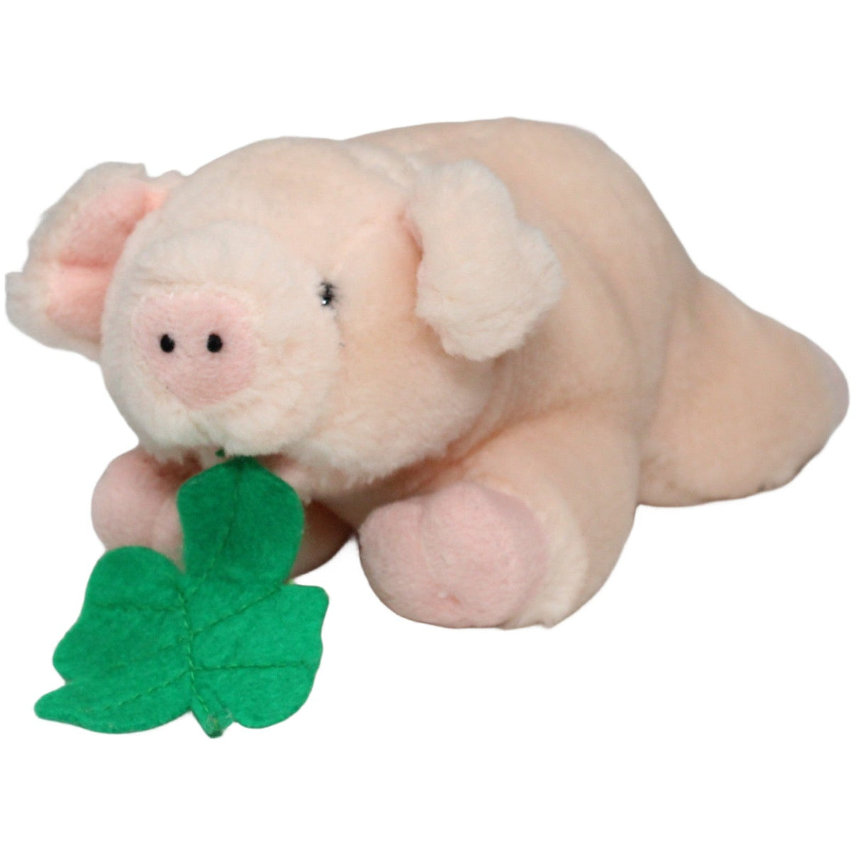 123000022448 Happy People Glücks - Schwein mit Kleeblatt, liegend Kuscheltier Kumpel Leo 20cm Beige ebay - stofftiere