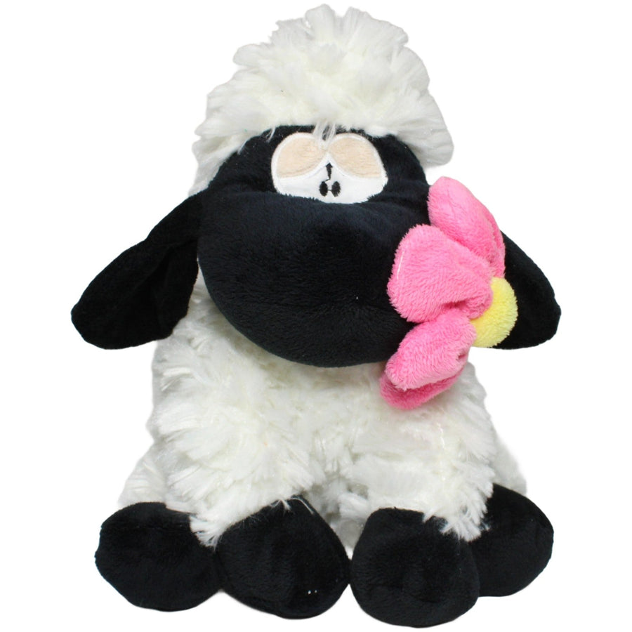 Flos Toys, sitzendes Schaf mit Blume