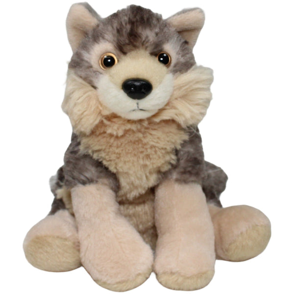 Europäischer Grauwolf, sitzend
