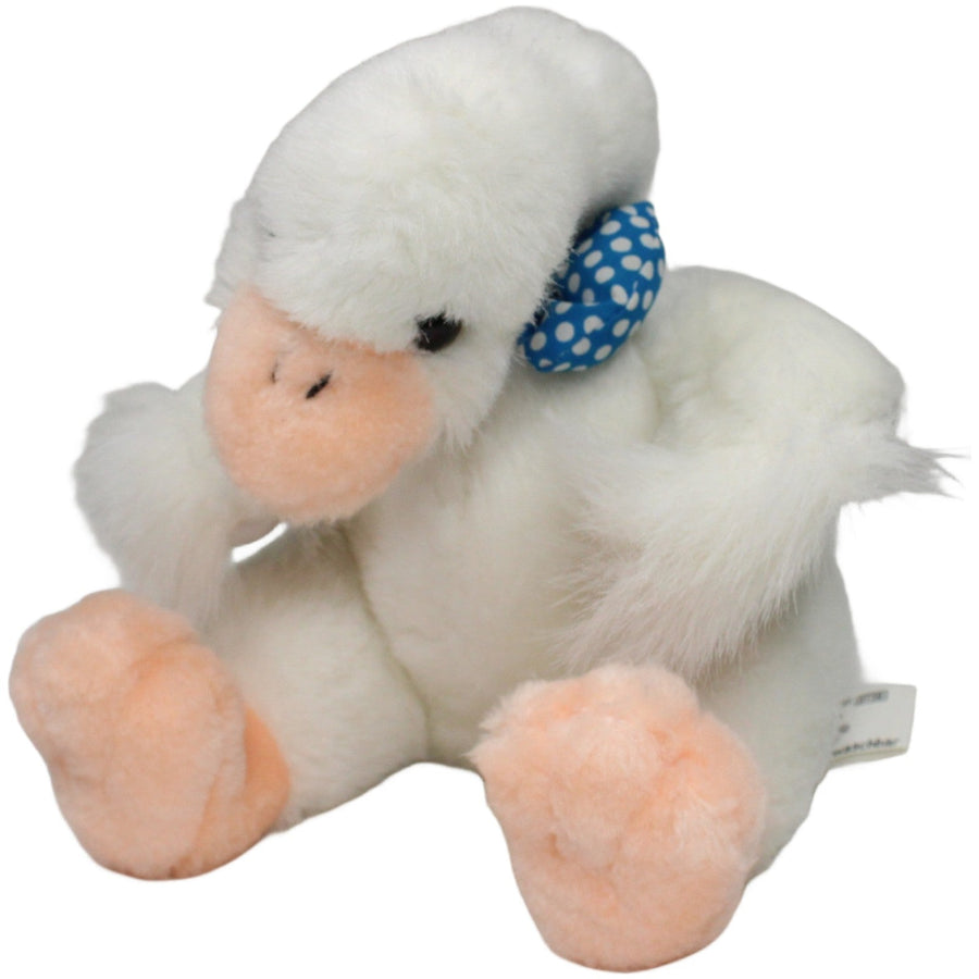 Gans mit blauer Schleife