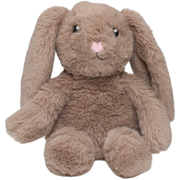 Graubrauner Hase mit rosa Herz-Nase, superweich