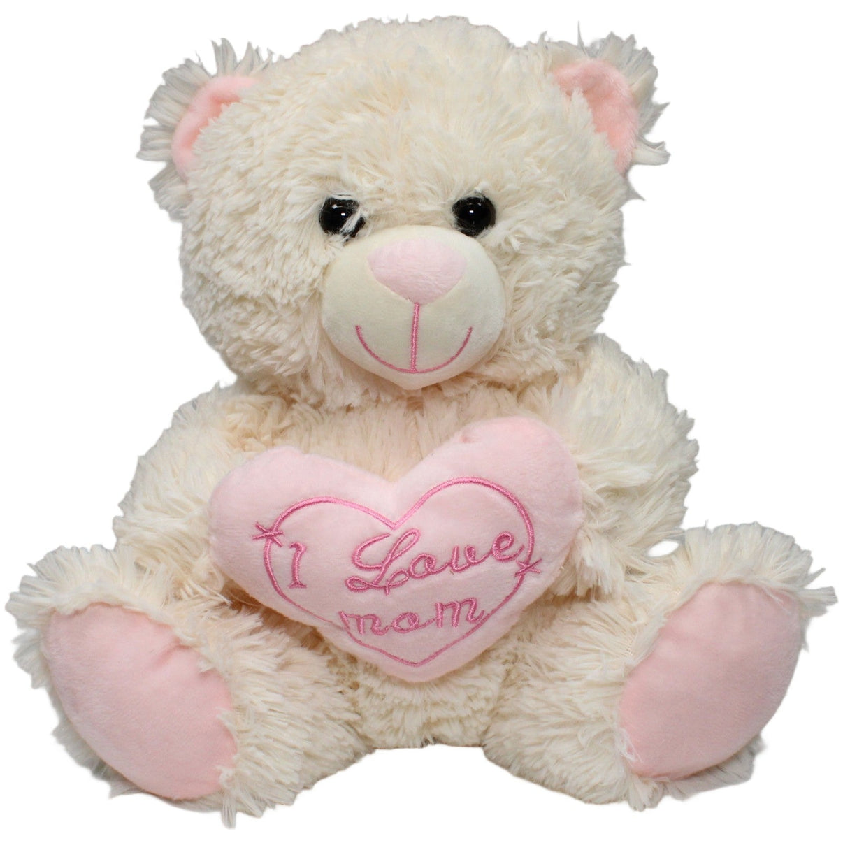 123000022575 Müller Weißer Teddybär mit Herz "I love mom", sitzend Kuscheltier Kumpel Leo 30cm ebay - 20 - stofftiere Gebraucht