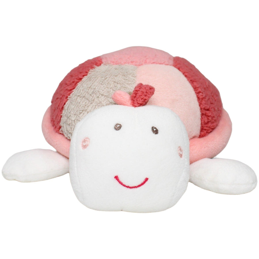 Weiße Schildkröte mit rosa Panzer