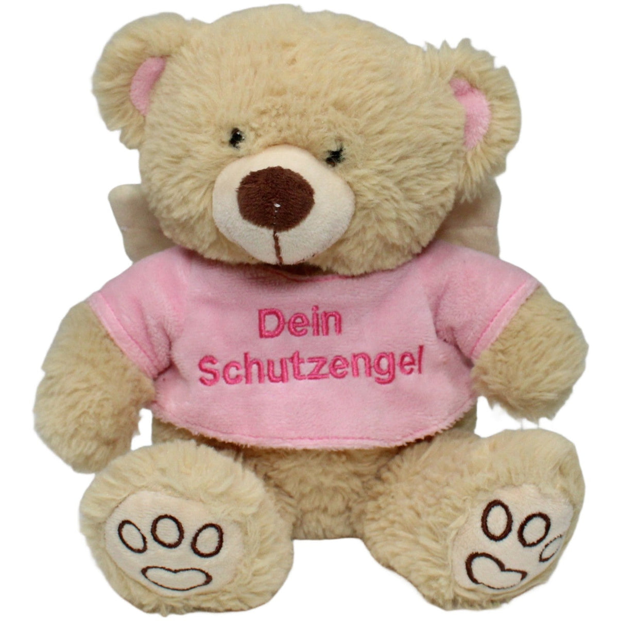 123000022601 Besttoy Bär mit Flügel "Dein Schutzengel", rosa Kuscheltier Kumpel Leo 27cm _Wieder Da_ Beige