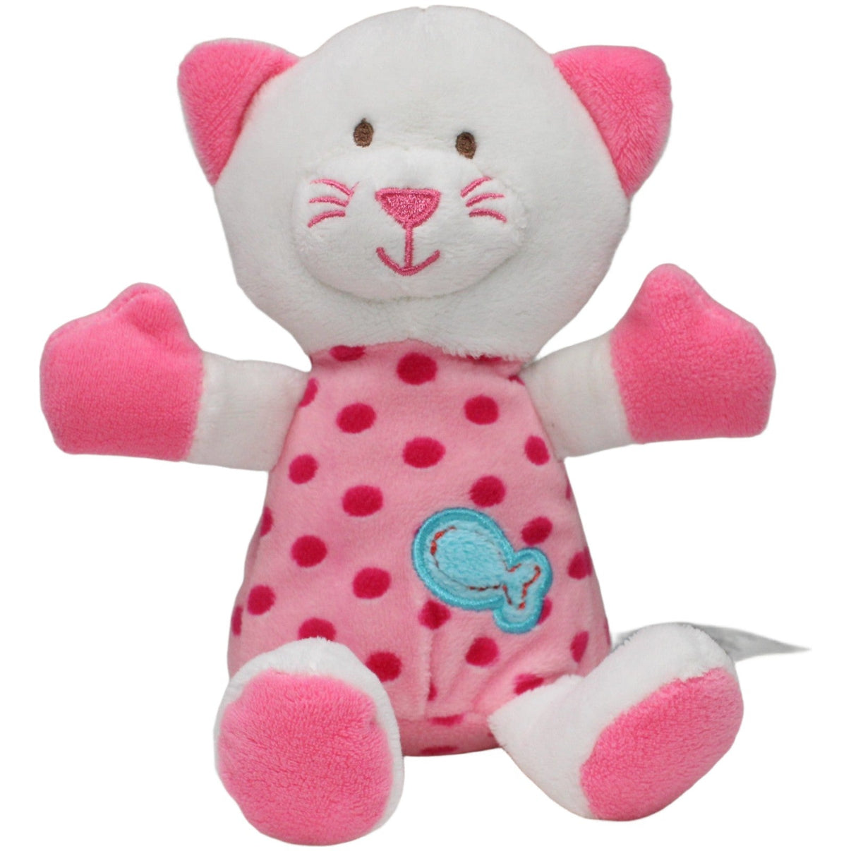 123000022644 Ergee (KiK) Süße Katze, rosa - weiß Kuscheltier Kumpel Leo 21cm ebay - stofftiere Ergee (KiK)