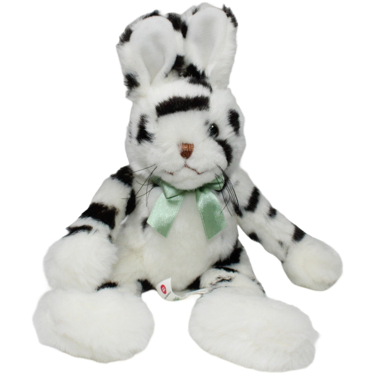 123000022655 FLEXMED GmbH Seehasenfest Friedrichshafen, Weißer Hase mit schwarzen Punkten Kuscheltier Kumpel Leo 30cm ebay - stofftiere Gebraucht