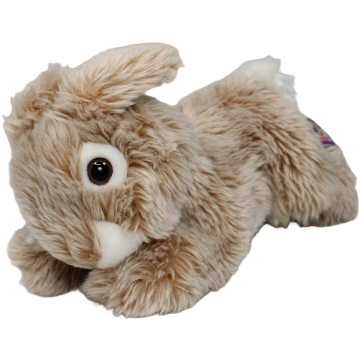 123000022671 Kuschelwuschel Liegender Hase, braungrau - weiß Kuscheltier Kumpel Leo 24cm Braun ebay - stofftiere
