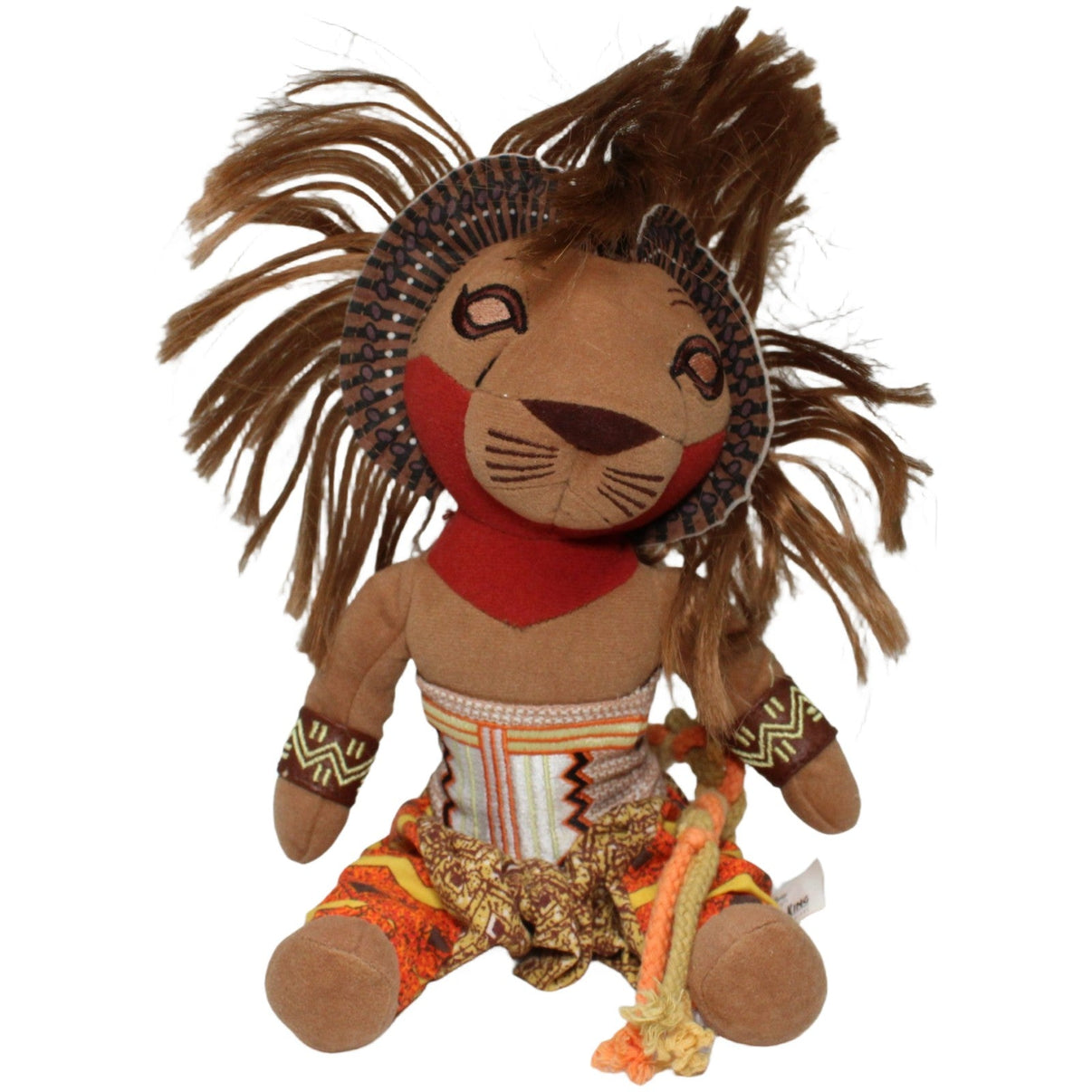 123000022691 Disney Köing der Löwen Broadway Musical, Simba Kuscheltier Kumpel Leo 28cm Beige Braun