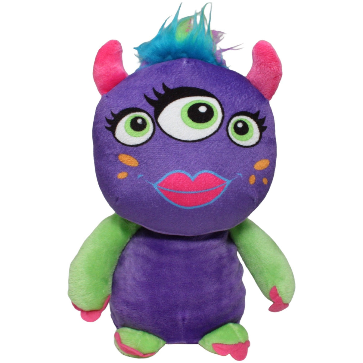 123000022752 K.I.E. Trading Süßes dreiäugiges Monster, lila Plüschfigur Kumpel Leo 28cm ebay - stofftiere Gebraucht