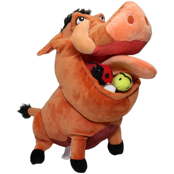 Disney Store XL Pumbaa mit Käfern im Maul aus König der Löwen