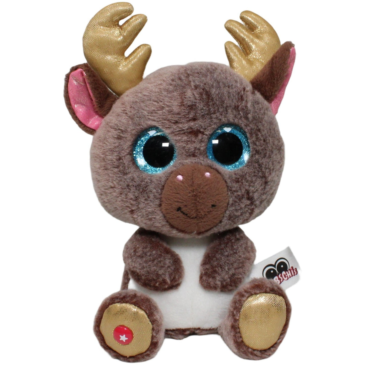 123000022774 NICI Glubschis, Rentier Chocolate Mousse Kuscheltier Kumpel Leo 15cm Braun ebay - stofftiere