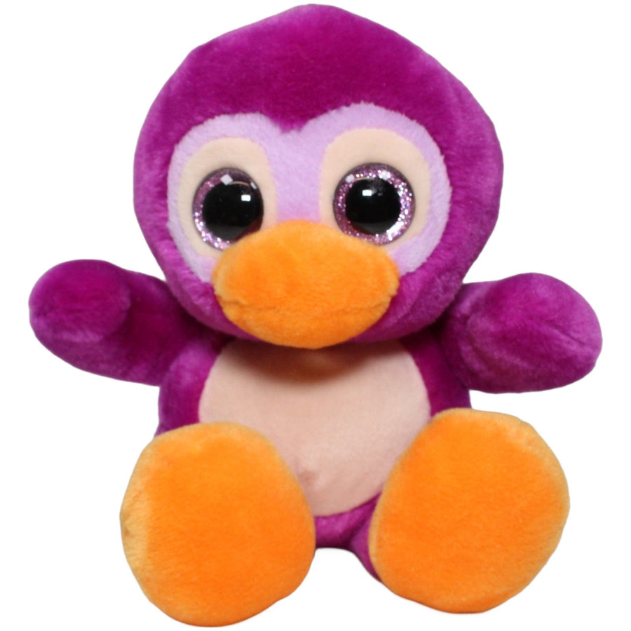 Pinguin mit Glitzer-Augen, lila