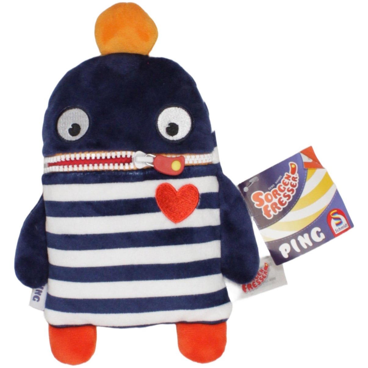 123000022882 Schmidt Sorgenfresser, Ping Kuscheltier Kumpel Leo 25cm Blau ebay - neu - stofftiere