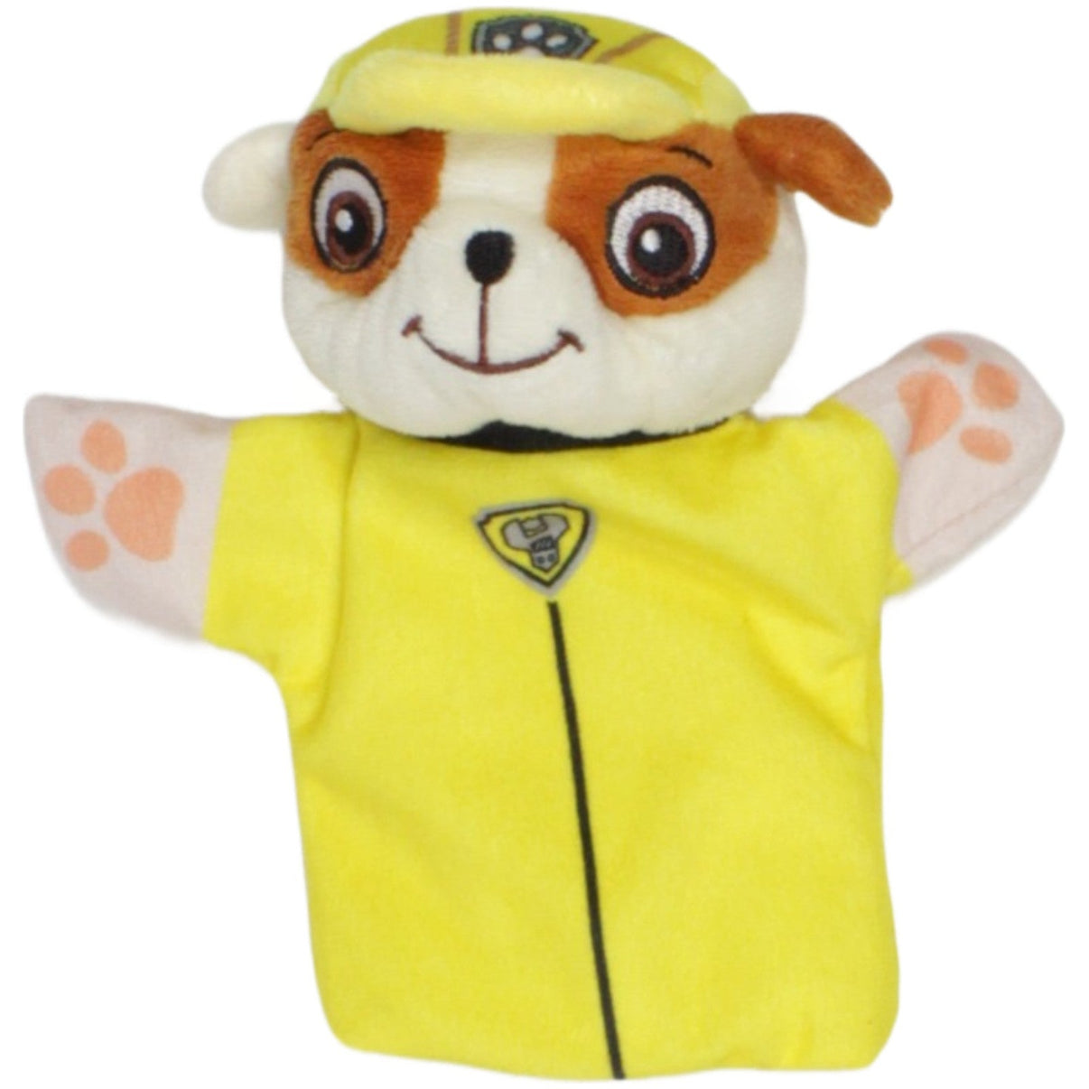 123000022910 Dairy 4Fun Rubble aus Paw Patrol Handpuppe Kumpel Leo 17cm Beige Braun