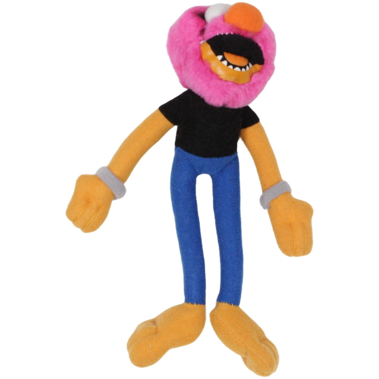 123000022955 McDonald's Happy Meal: Muppets, Tier mit pinken Haaren Kuscheltier Kumpel Leo 2002 20cm Charakter
