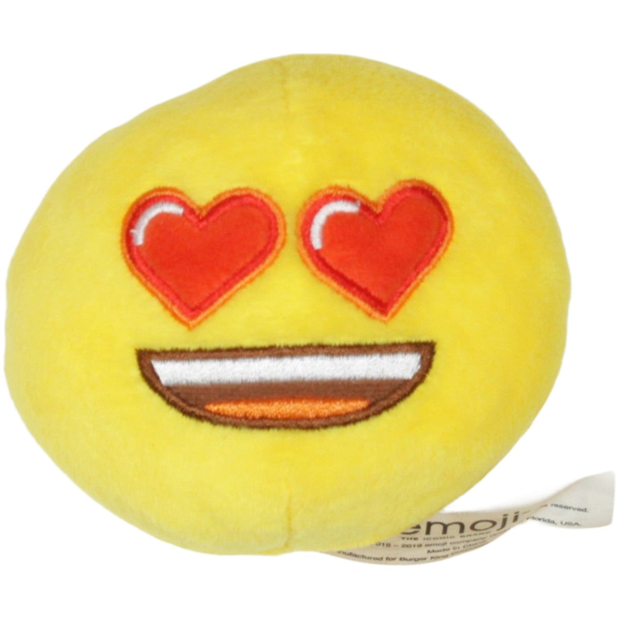 123000023019 Burger King King Jr. Meal, Herzaugen - Emoji Plüschfigur Kumpel Leo 2019 8cm ebay - stofftiere