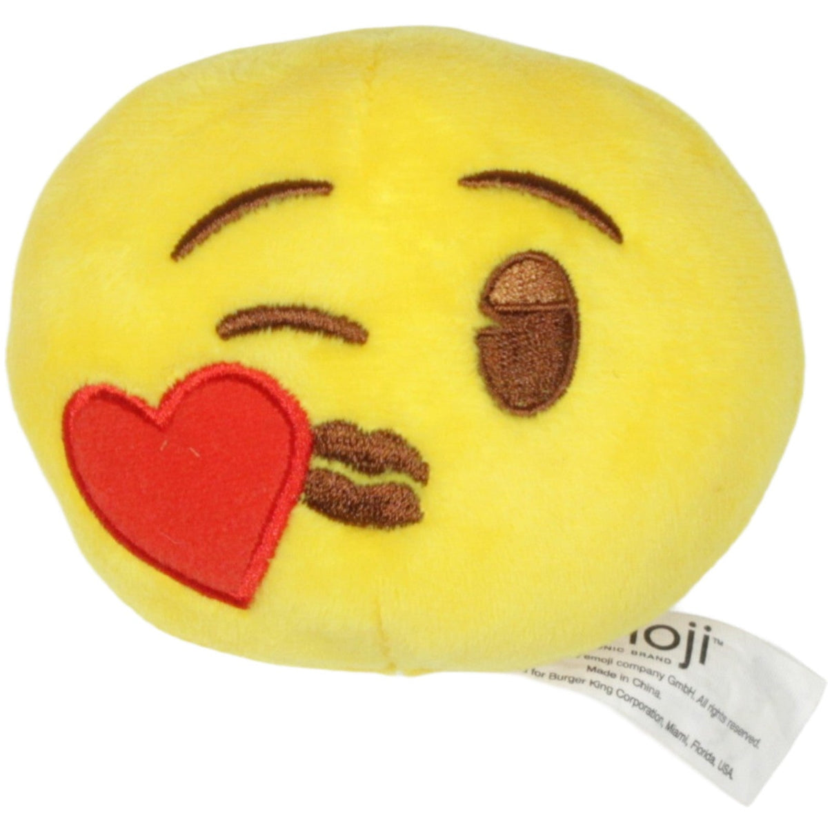123000023022 Burger King King Jr. Meal, Herz - Kuss - Emoji Plüschfigur Kumpel Leo 2019 8cm ebay - stofftiere