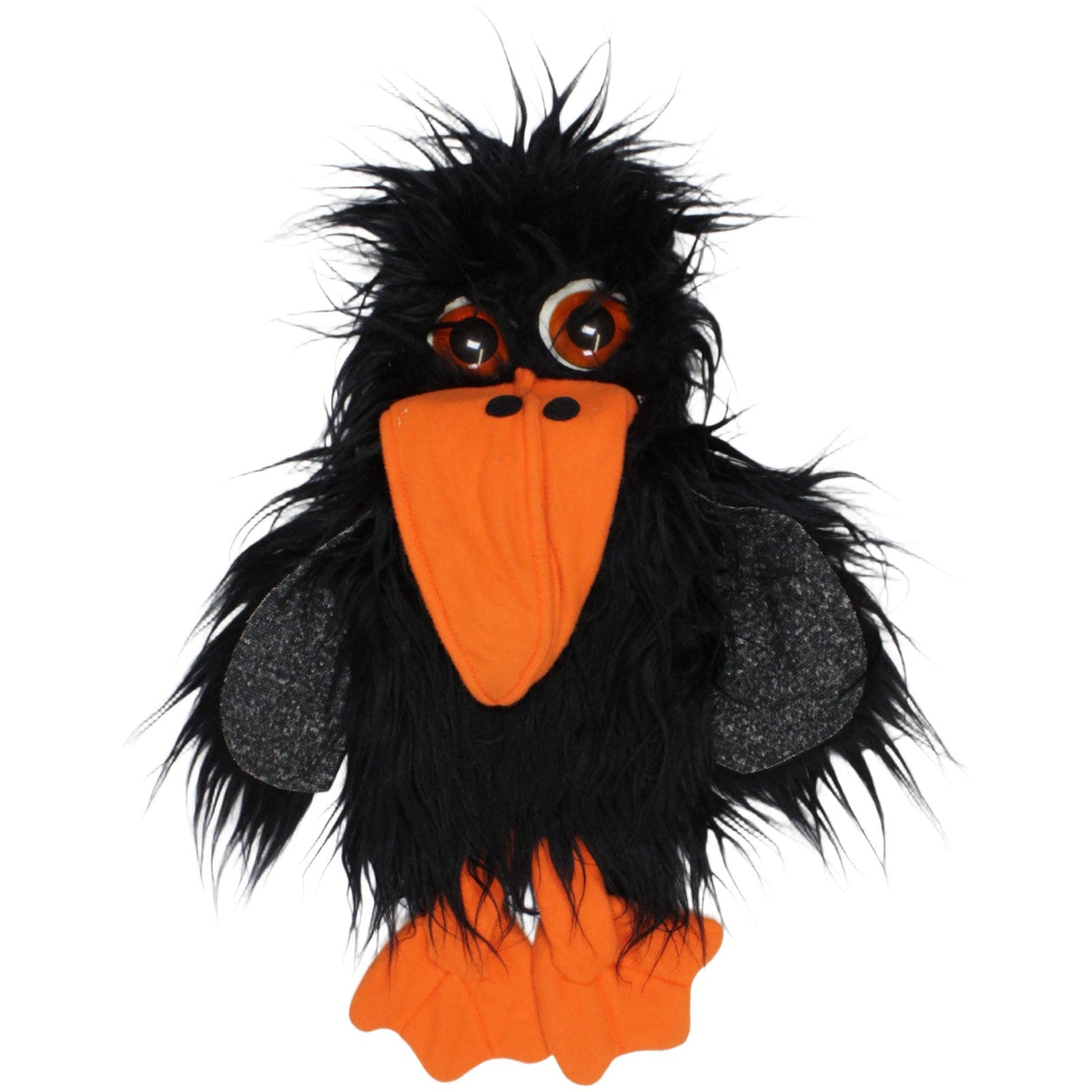 123000023056 Lucky Toys München XL Schwarzer Rabe Handpuppe Kumpel Leo 44cm _Vintage_ ebay - 20 - stofftiere