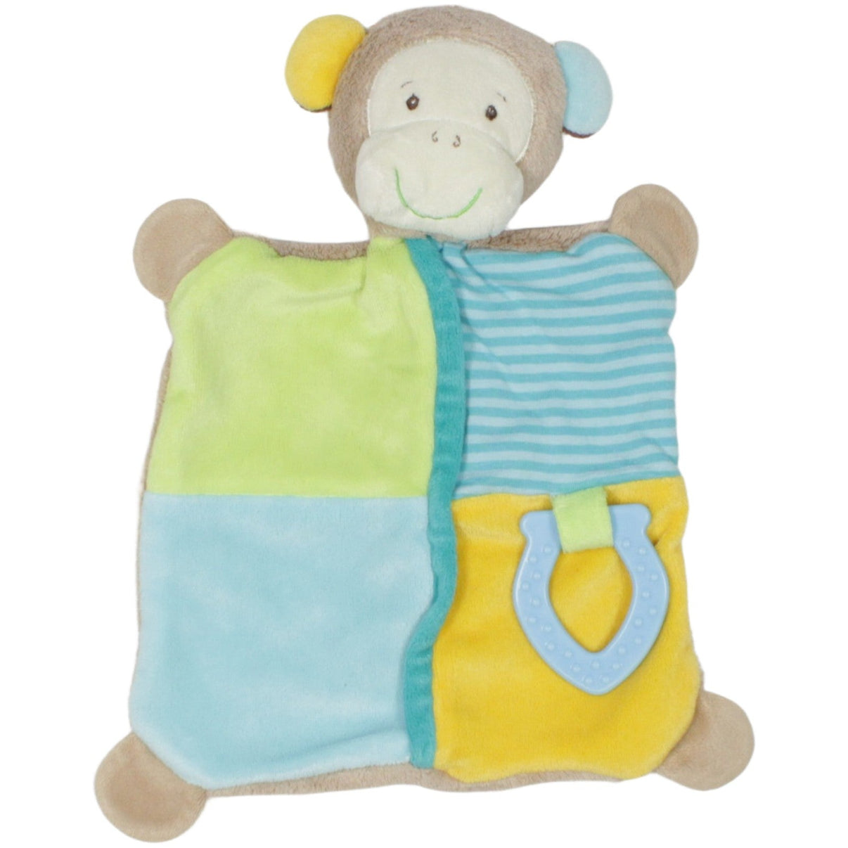 123000023065 Topomini Süßer bunter Affe Schmusetuch mit Beißring Kumpel Leo 22cm 30cm Affe