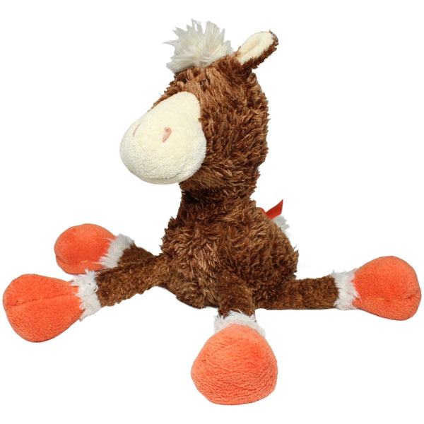 Schlenker-Pferd, braun-orange