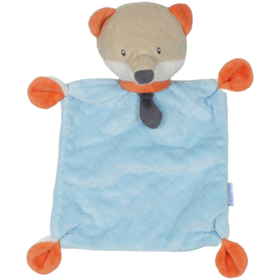 Fuchs mit Krawatte, blau
