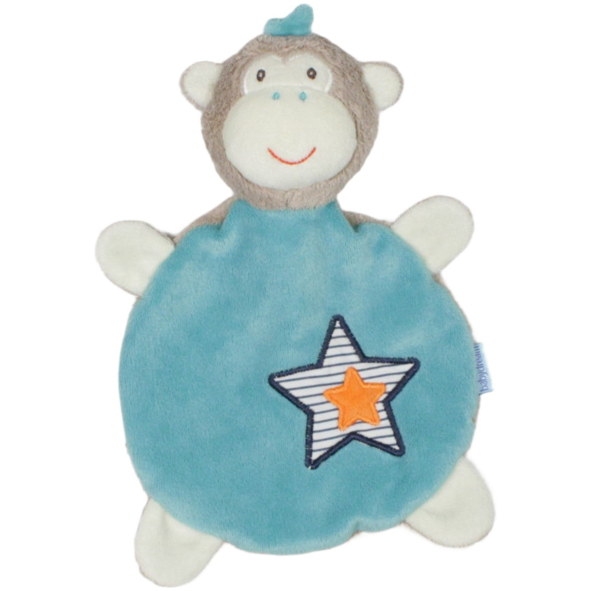 123000023075 Babydream Affe mit Stern, türkis Schmusetuch Kumpel Leo 17cm 24cm Affe