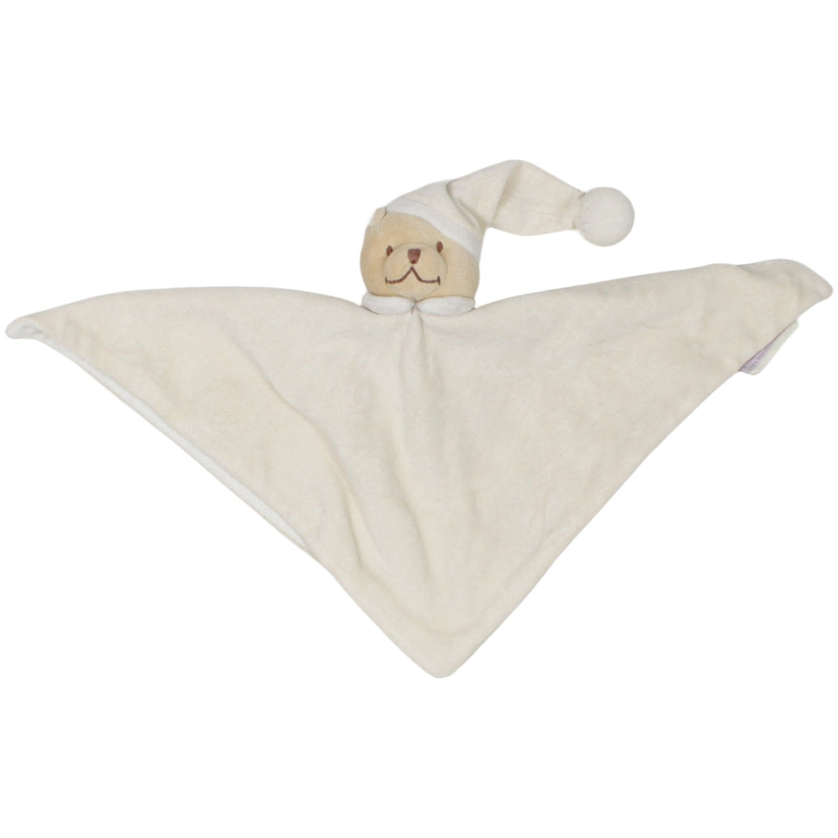 123000023107 Amtoys Noukie's, süßer Bär mit Zipfelmütze Schmusetuch Kumpel Leo 28cm Beige Blau
