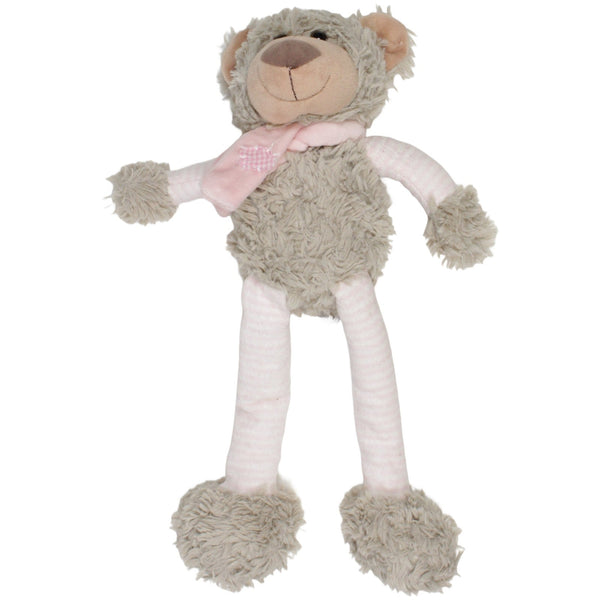 XL Schlenker Bär, rosa-gestreift
